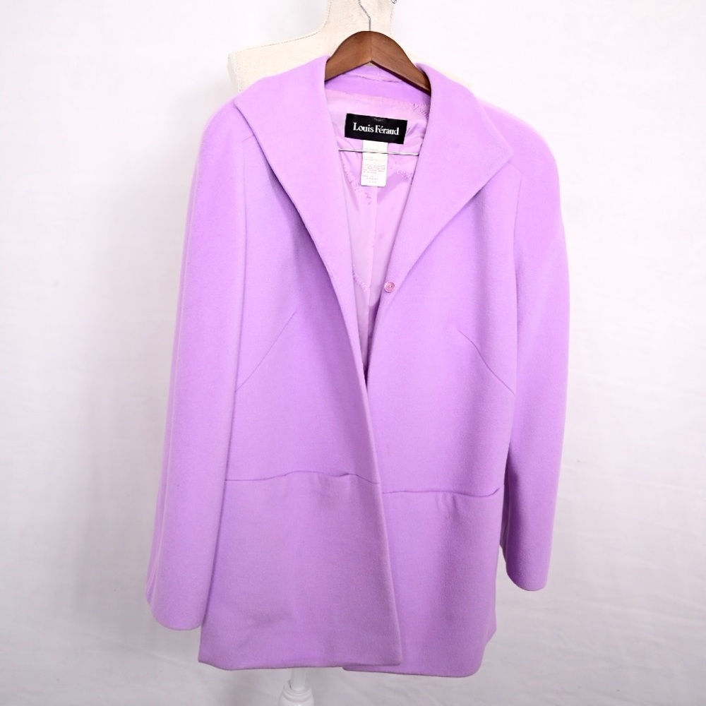 Louis Feraud Lavender Pea Coat